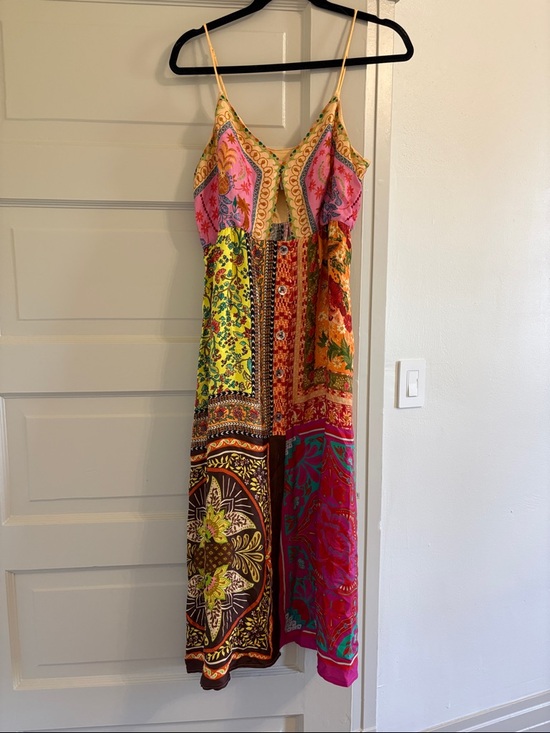 FARM Rio Dresses & Skirts - NWT farm rio MIXED SCARVES MULTICOLOR MIDI DRESS size large